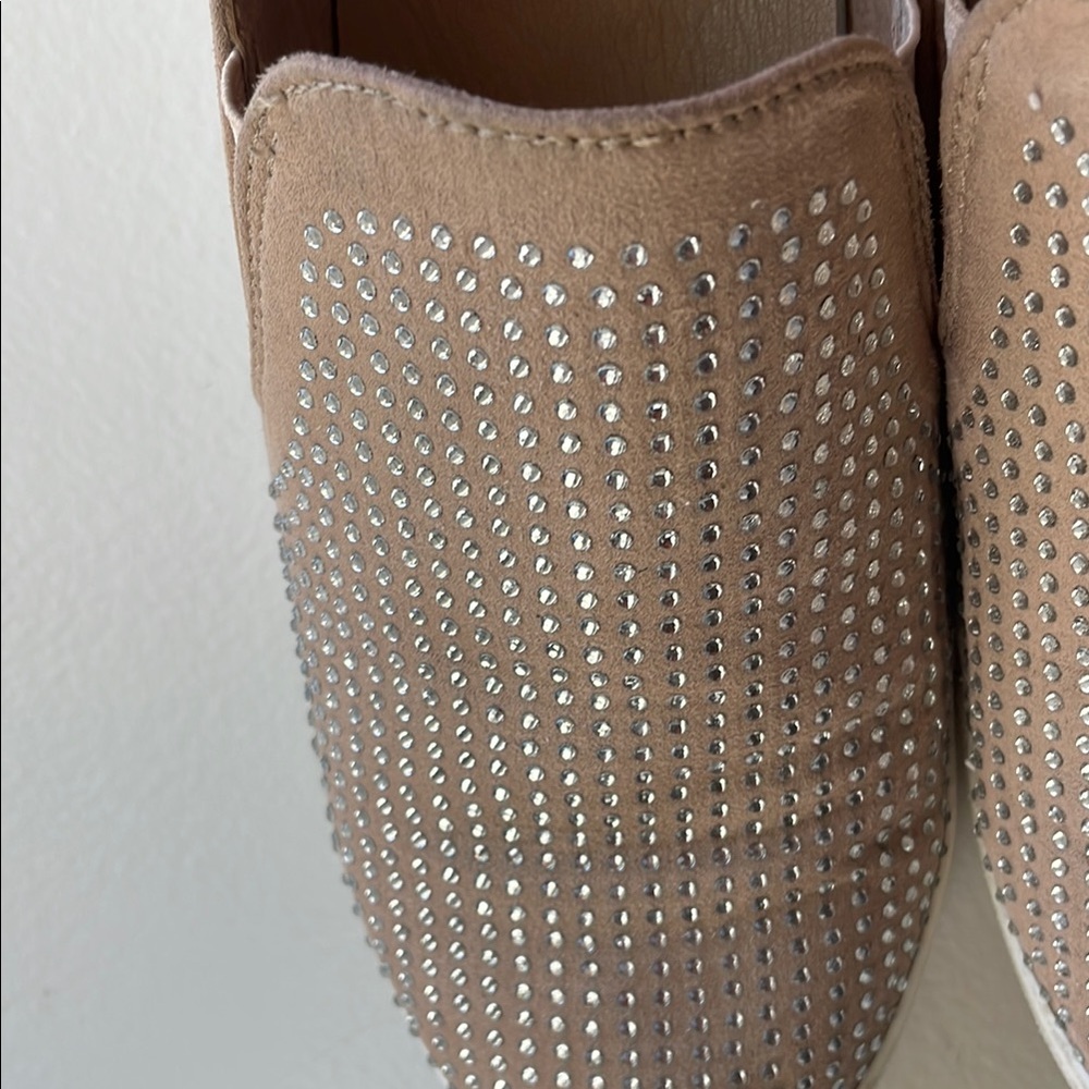 Nicole Miller Studded Slip-On Sneakers with Rhinestones Size 7.5 - Picture 12 of 14